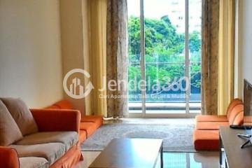 Living Room Lovely 1BR Apartment Low Floor with City View at Pondok Indah Residence