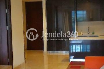 Living Room Lovely 1BR Apartment Low Floor with City View at Pondok Indah Residence