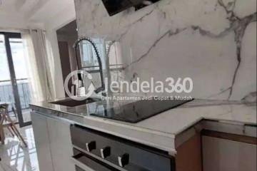 Kitchen Stylish 2BR Apartment Low Floor with City View at Sayana Apartment