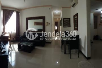 Living Room 3BR Apartment with City View at Crown Court Executive Condominium