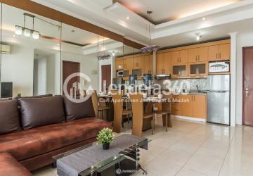 Living Room Sudirman Park Apartment 3BR View City (Shangrila)