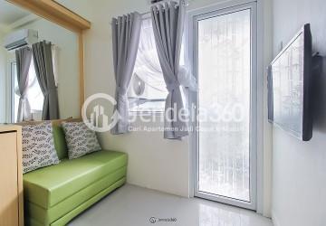 Living Room Green Pramuka City Apartment 2BR Tower scarlet