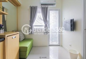 Living Room Green Pramuka City Apartment 2BR Tower scarlet