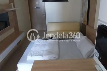 Bedroom Peaceful Studio Apartment High Floor with City View at Meikarta Apartment