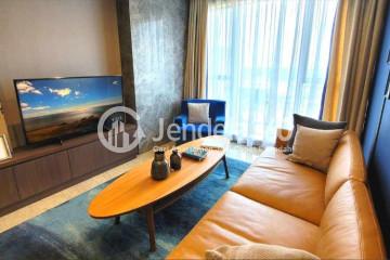 Living Room 1BR Apartment with City View at Branz BSD Apartment