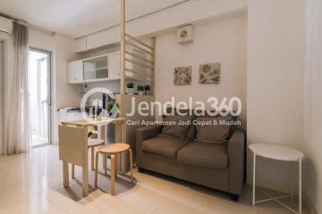 Living Room 2BR at Bassura City Apartment Tower Geranium Close to Klender Station