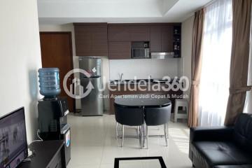 Living Room 2BR Apartment with City View at Borneo Bay City Apartment