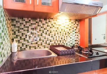 Kitchen Elegant 2BR Apartment at Kalibata City Apartment Tower Borneo