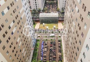 Balcony Elegant 2BR Apartment at Kalibata City Apartment Tower Borneo