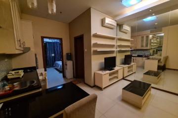 Living Room Thamrin Residence Apartment 1BR View Pool