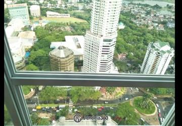 Balcony Restful Studio Apartment High Floor with City View at U Residence Karawaci