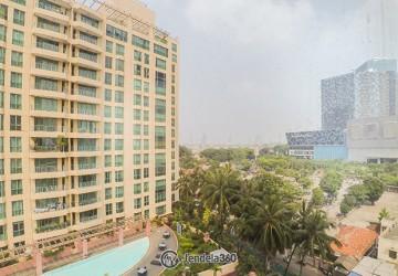 Balcony Low Floor 1BR Apartment with Pool View at Casablanca Apartment