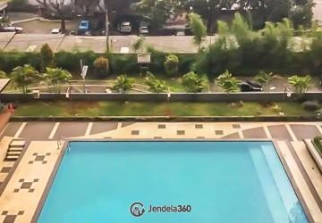 Balcony Homey 2BR Apartment Middle Floor with City View at Cibubur Village Apartment