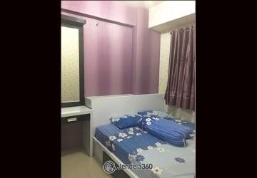 Bedroom Stylish 1BR Apartment Low Floor with pool view View at Green Pramuka City Apartment