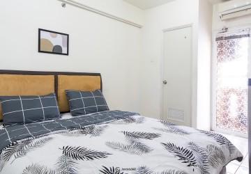 Bedroom Green Pramuka City Apartment Studio Fully Furnished