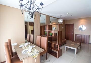 Dining Room Elegant 3BR Apartment at Thamrin Residence Apartment High Floor