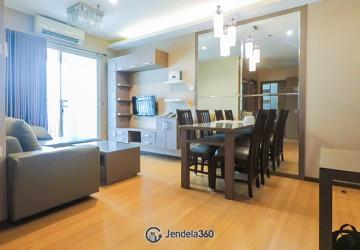 Dining Room High Floor 2BR Apartment with City view View at Thamrin Executive Residence