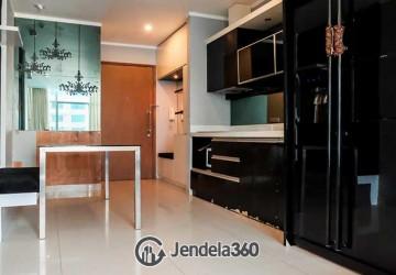 Kitchen High Floor 2BR Apartment with City View at Sahid Sudirman Residence