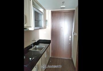 Kitchen Restful Studio Apartment High Floor with City View at U Residence Karawaci
