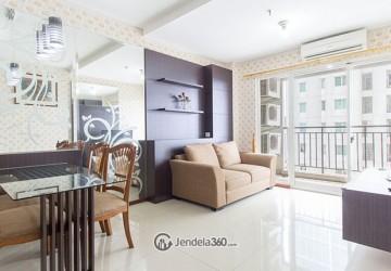 Living Room High Floor 2BR Apartment with Pool&City View at Thamrin Residence Apartment