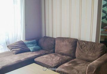 Living Room Flawless 2BR Apartment Middle Floor with City View (Utara) View at Cosmo Terrace - Jakarta Residence Thamrin City