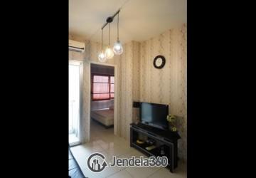 Living Room 2BR Apartment with City View at Pakubuwono Terrace