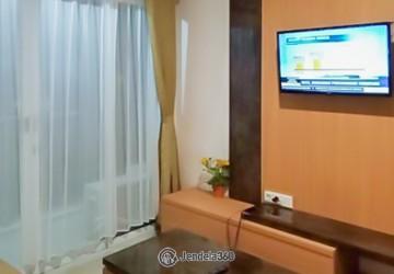 Living Room Spacious 2BR Apartment Middle Floor with Pool View at Gateway Pasteur Apartment