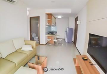 Living Room 2BR Apartment with City view View at Thamrin Executive Residence