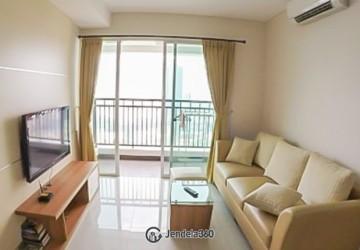 Living Room 2BR Apartment with City view View at Thamrin Executive Residence