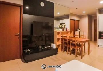 Living Room Middle Floor 2BR Apartment with City View at Sahid Sudirman Residence