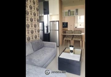 Living Room High Floor 2BR Apartment with pool&sea view View at Ancol Mansion Apartment