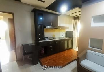 Living Room Permata Eksekutif Apartment 1BR View Kolam Renang