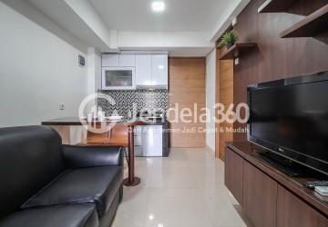 Living Room Modern 2BR Apartment at Green Park View Apartment Low Floor