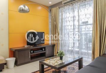 Living Room Excellent 3BR Apartment at Thamrin Residence Apartment Tower Bougenville