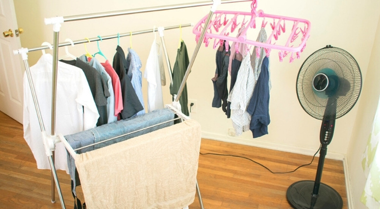 cara menjemur pakaian di dalam apartemen