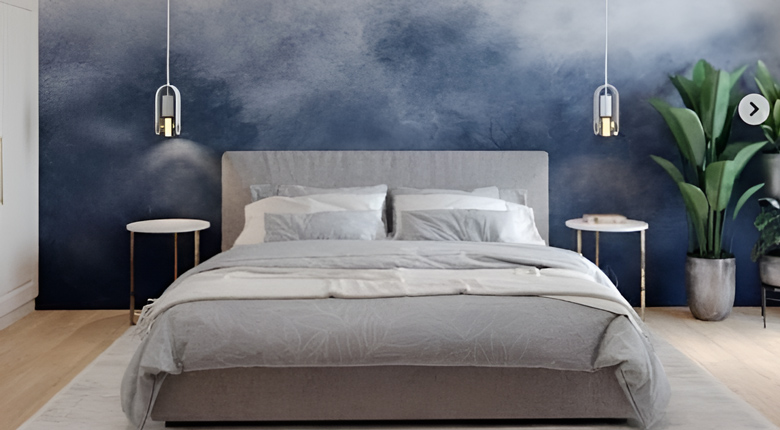 inspirasi cat kamar warna biru