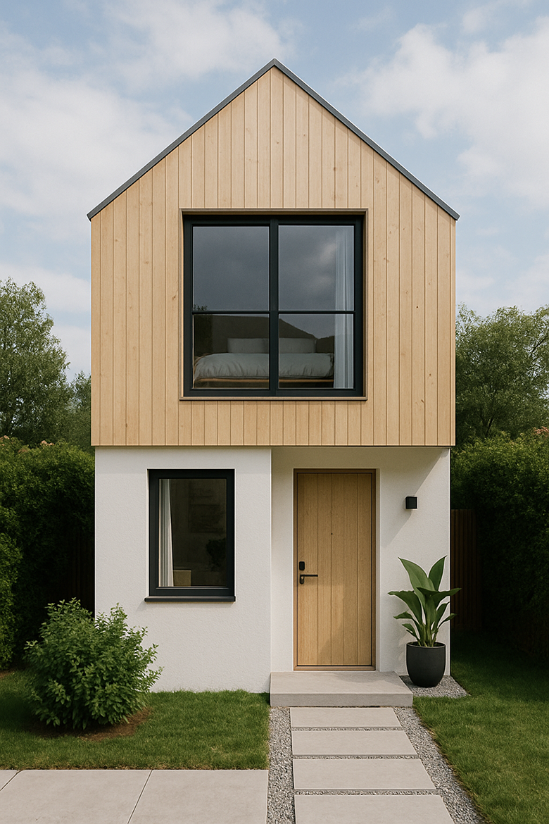 3. Desain Rumah Kontemporer Mini Loft Tipe 21