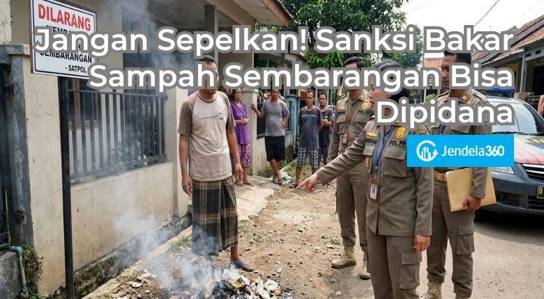 Jangan Sepelkan! Sanksi Bakar Sampah Sembarangan Bisa Dipidana